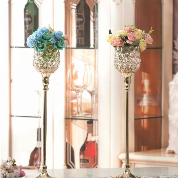 Candle Holder Lamp Tea Light Stand Centerpiece - Picture 4 of 6